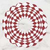 Abstract interieurontwerp wijnglaslabel (Voorkant)