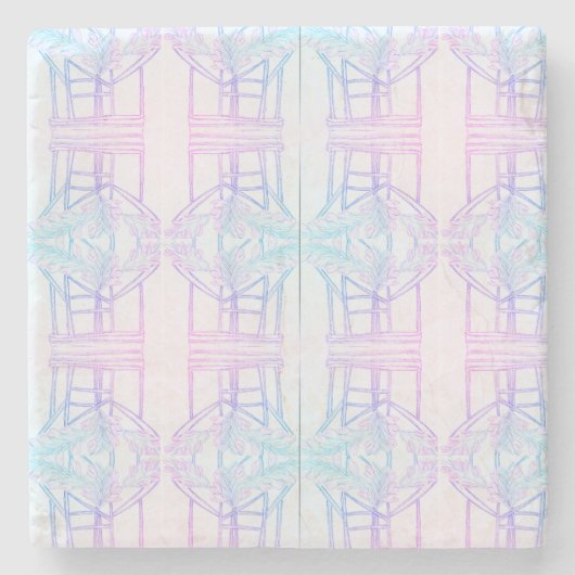 Abstract intertwining stenen onderzetter (Voorkant)