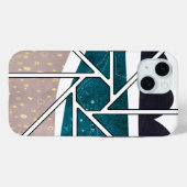 Abstract iphone 15 case ontwerp (Achterkant (horizontaal))