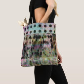 Abstract Iridescent Polka Dot Wood Graan Tote Bag (Dichtbij)