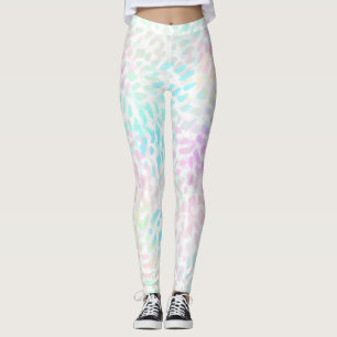 Abstract Iridescent Spikkel Pastel Waterverf Leggings