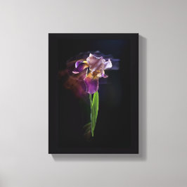 Abstract Iris Flower – Elegant Floral Art Canvas Afdruk