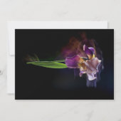 Abstract Iris Flower – Elegant Floral Art Feestdagenkaart (Voorkant)