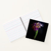 Abstract Iris Flower – Elegant Floral Art Notitieboek (Binnen)