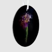 Abstract Iris Flower – Elegant Floral Art Ornament (voorkant)