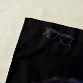 Abstract Iris Flower – Elegant Floral Art Strandlaken (In situ)