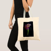 Abstract Iris Flower – Elegant Floral Art Tote Bag (Voorkant (product))