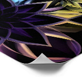 Abstract iriserend geometrisch Poster (Hoek)