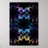 Abstract iriserend geometrisch Poster (Voorkant)