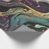 Abstract iriserend kunstoppakpapier cadeaupapier (Hoek)