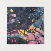 Abstract iriserend wandtapijt wandkleed (Voorkant (horizontaal))