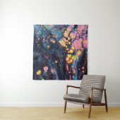 Abstract iriserend wandtapijt wandkleed (In situ)