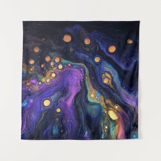 Abstract iriserend wandtapijt wandkleed (Voorkant)