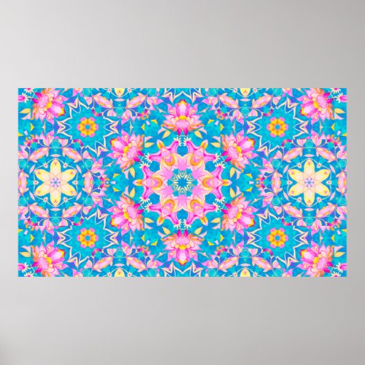 Abstract islamitisch patroon in arabische stijl. S Poster (Voorkant)