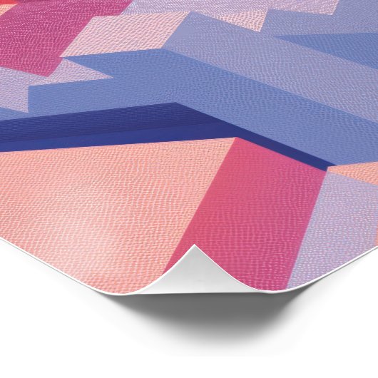  Abstract Isometric Stairs and Arches Perfect Poster (Hoek)