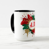 Abstract Italiaanse Kleurensplash Mok (Voorkant links)