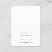 Abstract Ivory Black Gold Hair Pin Band-beeldscher Visitekaartje (Achterkant)