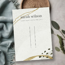 Abstract Ivory Black Gold Hair Pin Band-beeldscher Visitekaartje