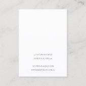 Abstract Ivory Black Gold Hair Pin Band-beeldscher Visitekaartje (Achterkant)