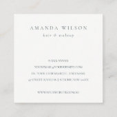 Abstract Ivory Gold Hartelijk dank voor de korting Vierkante Visitekaartje (Achterkant)