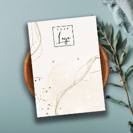 Abstract Ivory Gold Ketting Verdien Logo beeldsche Visitekaartje