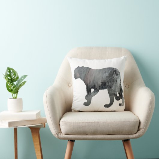 Abstract Jaguar silhouette Kussen (Stoel)