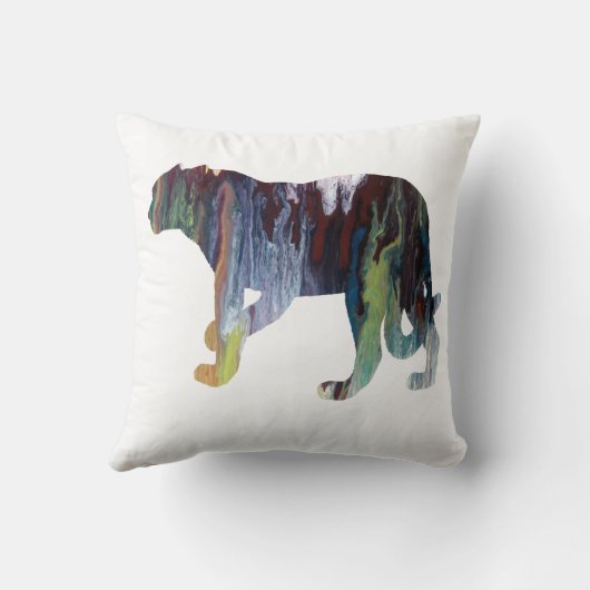 Abstract Jaguar silhouette Kussen (Achterkant)