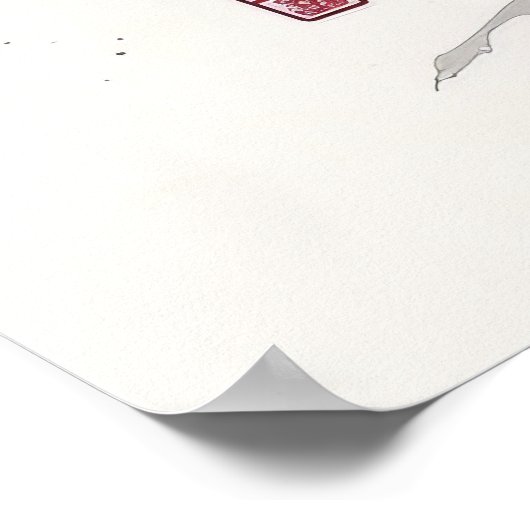 Abstract Japans Landschap Poster (Hoek)