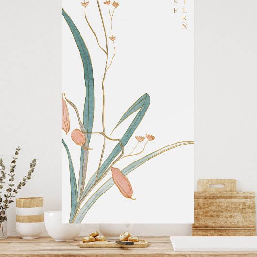 Abstract Japans ontwerp Poster (Keuken)