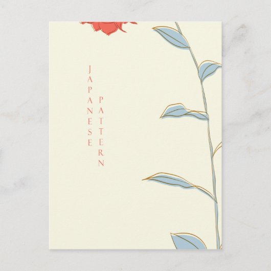 Abstract Japans patroon Briefkaart (Voorkant)