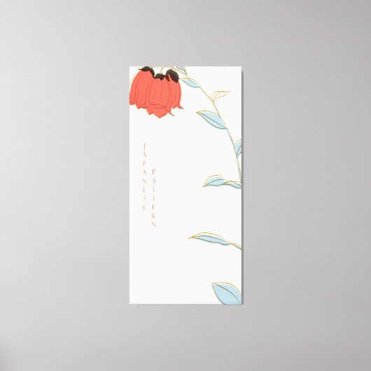 Abstract Japans patroon Canvas Afdruk (Voorkant)