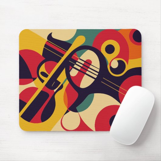 abstract, jazz, muziek muismat (Met muis)