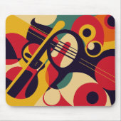 abstract, jazz, muziek muismat (Voorkant)