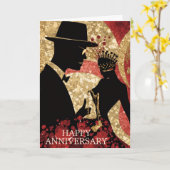 Abstract Jazz Serenade Kaart (Gele Bloem)