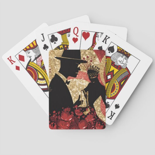 Abstract Jazz Serenade Pokerkaarten (Achterkant)