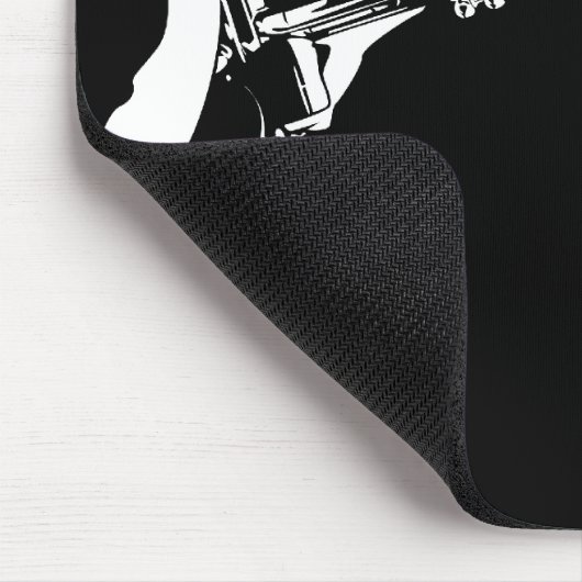 Abstract Jazz Trumpet Mousepad Muismat (Hoek)