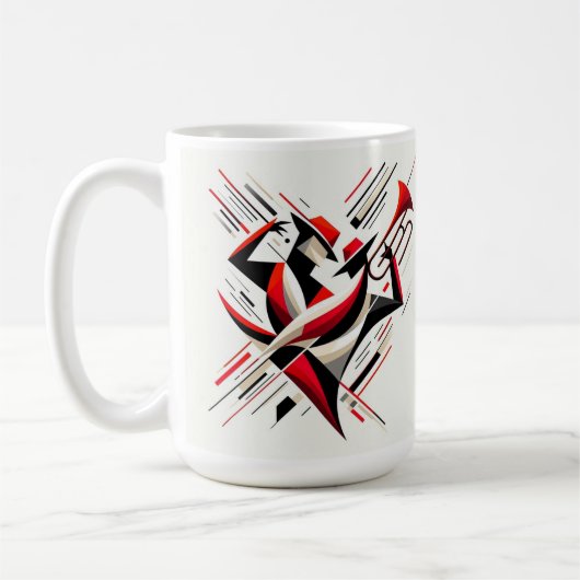 Abstract Jazztrombone Koppel Koffiemok (Links)