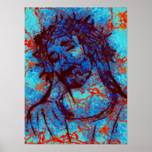 abstract jesusposter poster