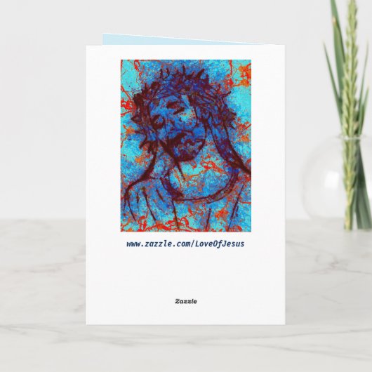 abstract jesuswenskaart kaart (Achterkant)