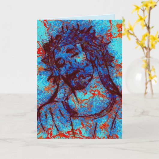 abstract jesuswenskaart kaart (Gele Bloem)