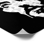 Abstract Jezus Christus Portret - Devout Christeli Poster (Hoek)