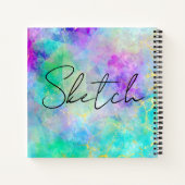 Abstract Jouw naam Schilderboek Notitieboek (Achterkant)