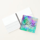 Abstract Jouw naam Schilderboek Notitieboek (Binnen)