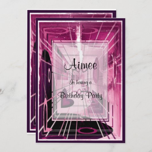 Abstract Kaart (Voorkant / Achterkant)