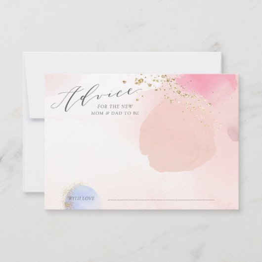 Abstract Kaart Baby shower (Voorkant)