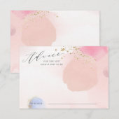 Abstract Kaart Baby shower (Voorkant / Achterkant)