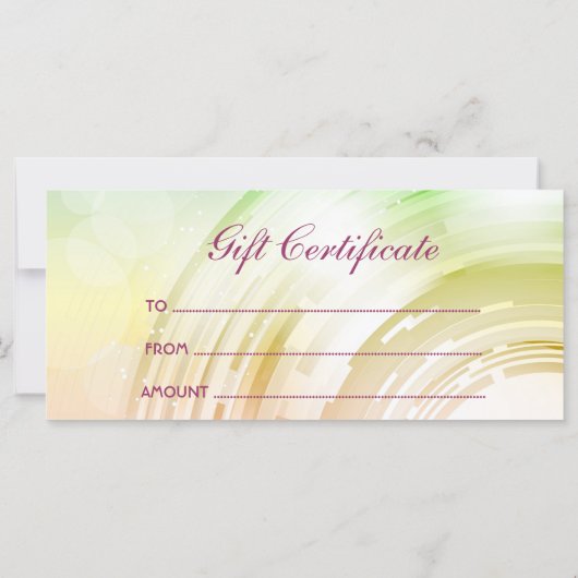 Abstract Kaart ontwerprack/cadeaubon (Achterkant)