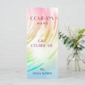 Abstract Kaart ontwerprack/cadeaubon (Staand voorkant)