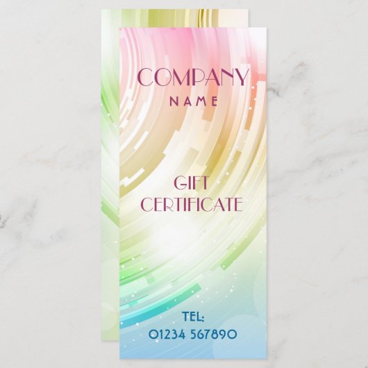 Abstract Kaart ontwerprack/cadeaubon (Voorkant / Achterkant)