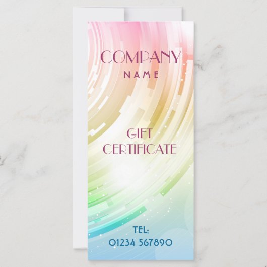 Abstract Kaart ontwerprack/cadeaubon (Voorkant)